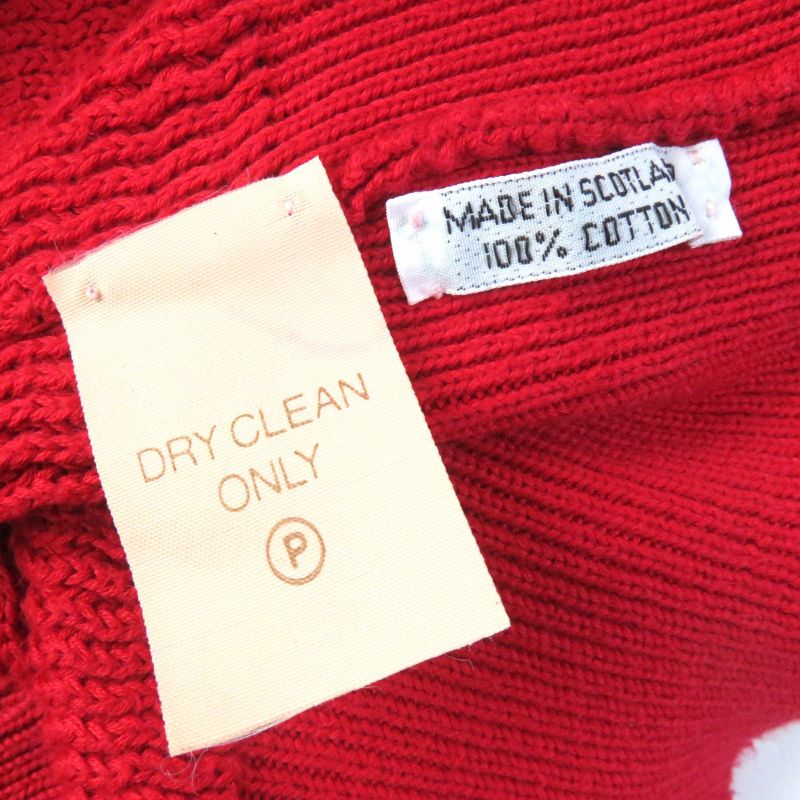 CHANEL Vintage 100% Cotton Coco Embroidered Long Sleeve Knit Tunic Dress With