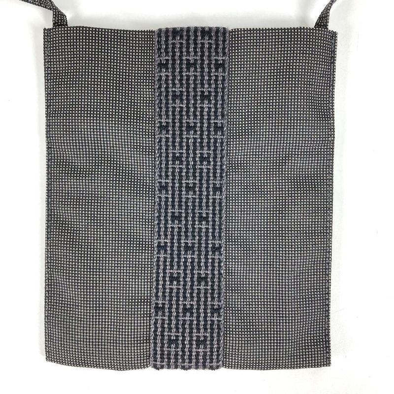 Hermes Shoulder Bag Yale Line Polyester Gray