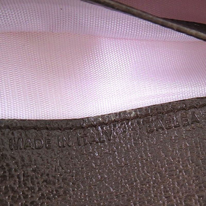 Bulgari Logomania Canvas Leather Beige Long Wallet Long Billfold Brown 1252