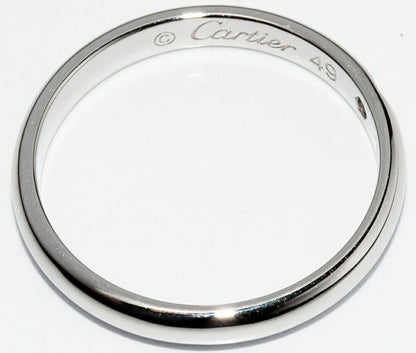 Cartier Ring Pt950 Diamond 1P (001ct) Classic Wedding Ring 1895 Wedding Ring