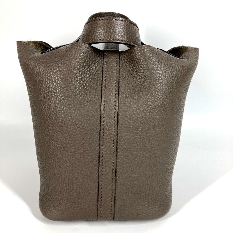 Hermes Handbag Picotin Lock PM Picotin Lock PM Taurillon Cles Mans Etang Gray