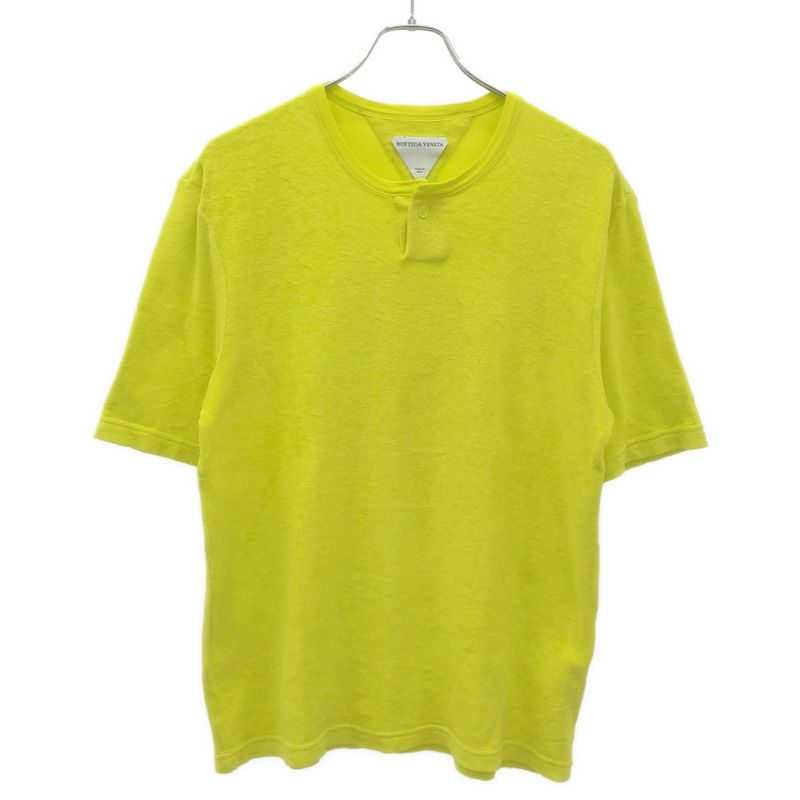 Bottega Veneta Henry Neck Pile T-Shirt 656849 V0ue0 Yellow L