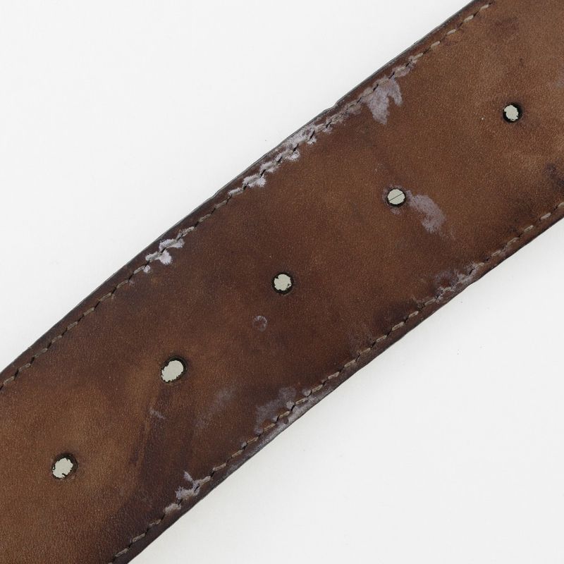 Gucci Interlocking GG 114876 Cima Leather Black Men's Belt