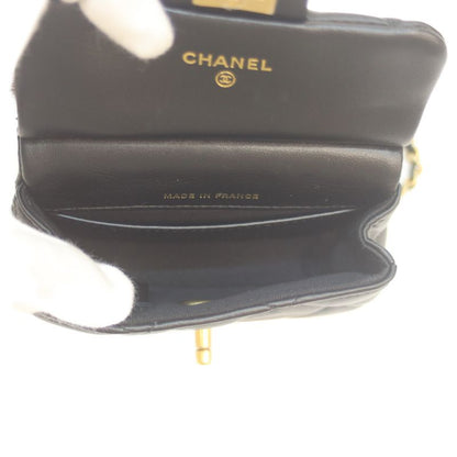 Chanel Ap2271 No 31 Black Lambskin Mini Chain Clutch Chain Shoulder Bag Micro
