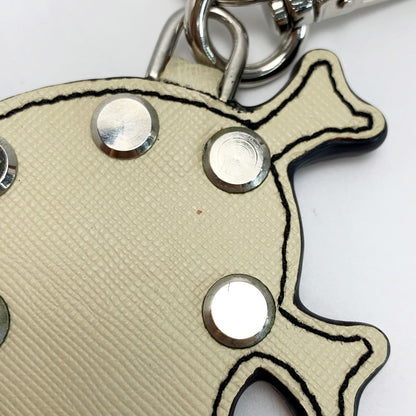 Prada Key Holder Skull Leather