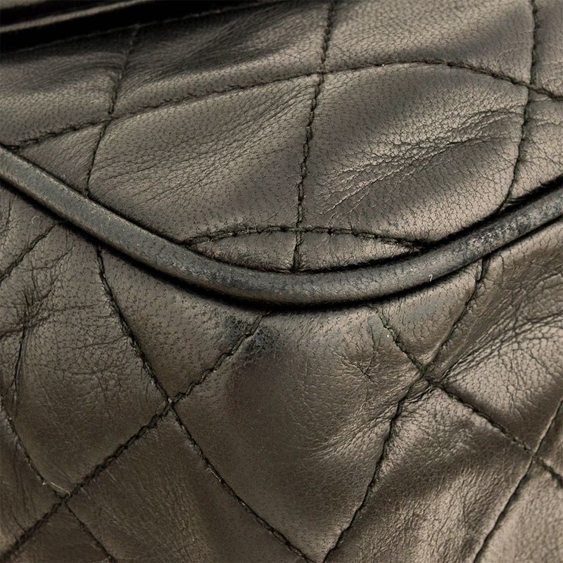 Chanel Matelasse Chain Shoulder Bag Lambskin Black Gold Hardware 7 Digits 1s