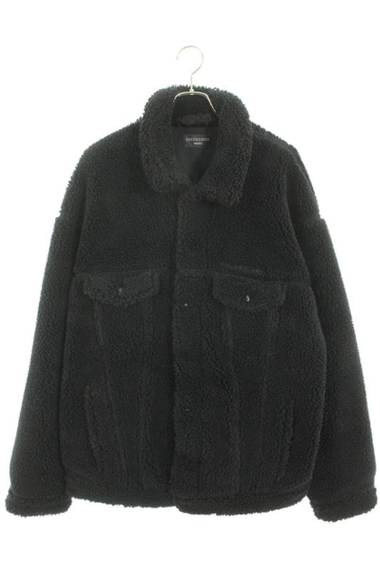 Balenciaga 704464 Tmq26 Oversized Boa Fleece Blouson Men's 1