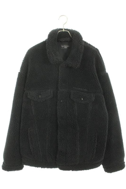 Balenciaga 704464 Tmq26 Oversized Boa Fleece Blouson Men's 1