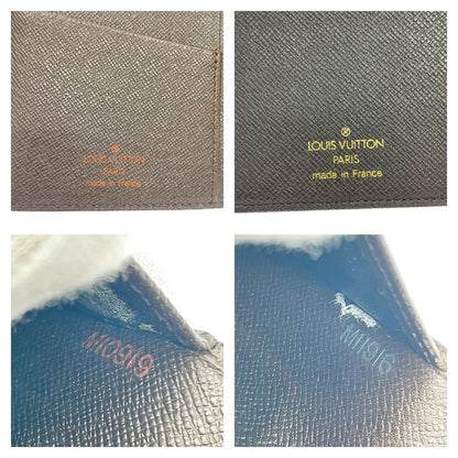 Louis Vuitton Damier PVC Set of 2 Wallets Brown 377717 Long Wallet