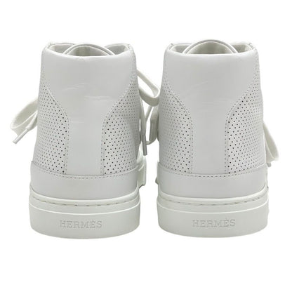 Hermes Daydream Sneakers High Cut Sneakers Shoes Kelly Hardware Leather White