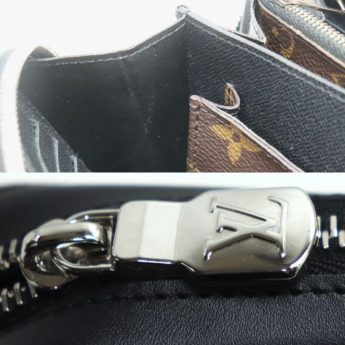 Louis Vuitton Zippy XL Long Wallet Round Zipper Monogram Macassar M61506 Ca2198