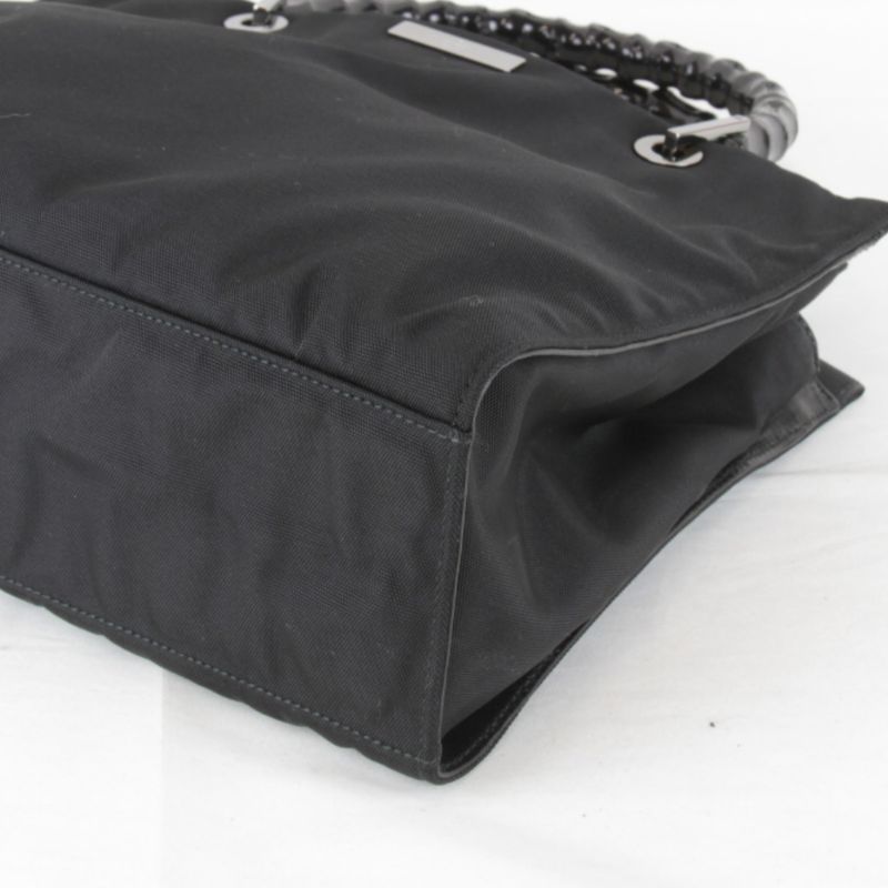 Gucci 002-1016-002865 Shoulder Bag 2way Tote Bag Nylon/bamboo Ladies