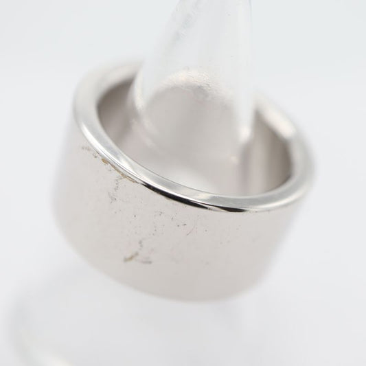 Christian DIOR Ring Charm Logo Size 6 Approx 10.5 Accessory Silver Color With