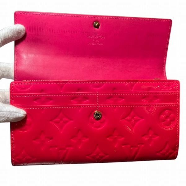 Louis Vuitton Monogram Vernis Portefeuille Sarah M91765 Long Wallet For Women