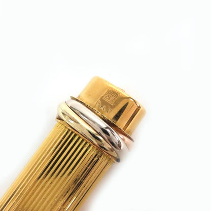 - Cartier Vintage Trinity Ballpoint Pen With Cap Gold Made In France Men's