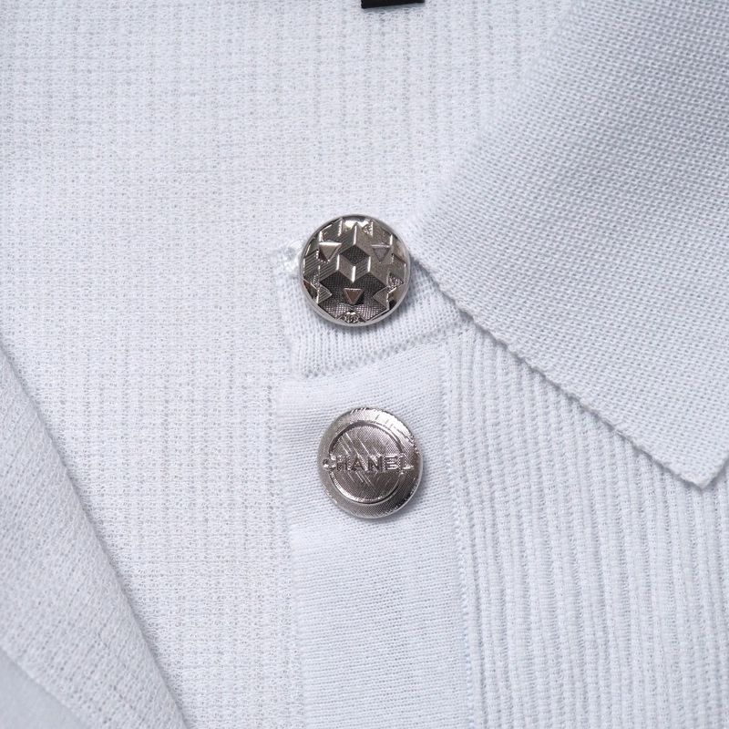 Chanel Dress Size 34 P54 Ruffle Embellishment Knit Sleeveless Dress With