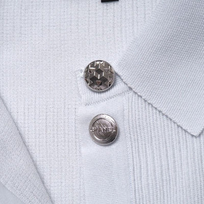 Chanel Dress Size 34 P54 Ruffle Embellishment Knit Sleeveless Dress With