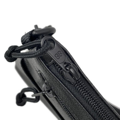 Balenciaga Shoulder Bag - 673169 Black Detachable Strap Leather