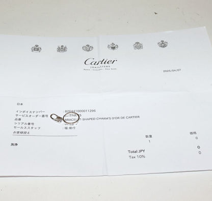 Cartier Pendant Top Charm 18K White Gold Diamond 7P Baby Love Charm Full