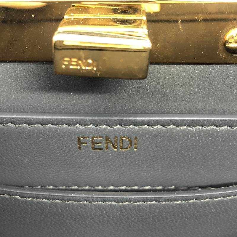 Fendi | 8bn335 Peeka BOO Iseeu Mini Tote Bag With Lappy | Gray | Women