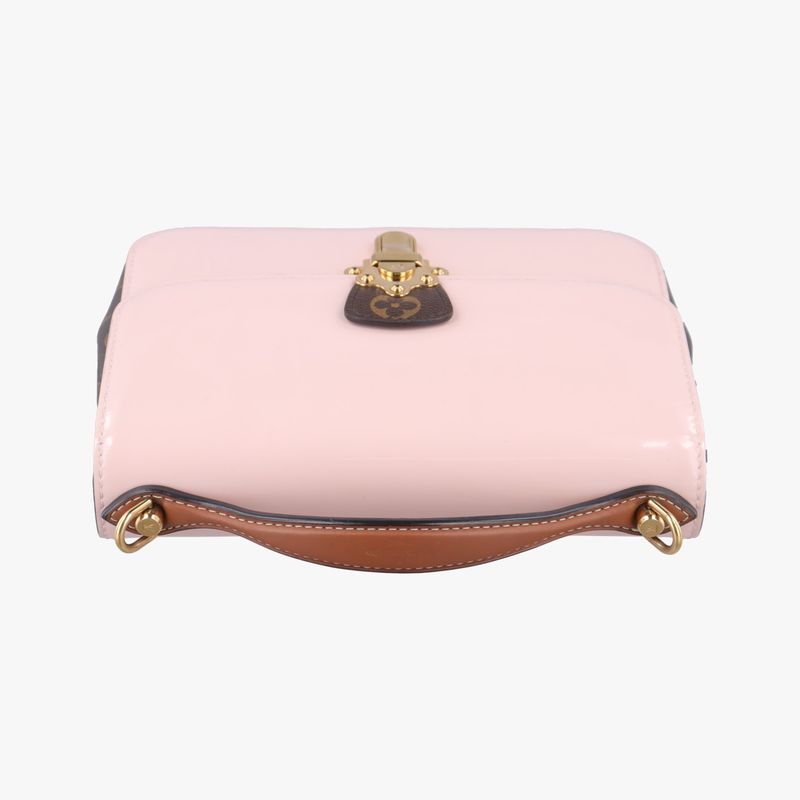 Louis Vuitton Cherry Wood BB Rose Ballerine Vernis M51952fl1129 IC Chip