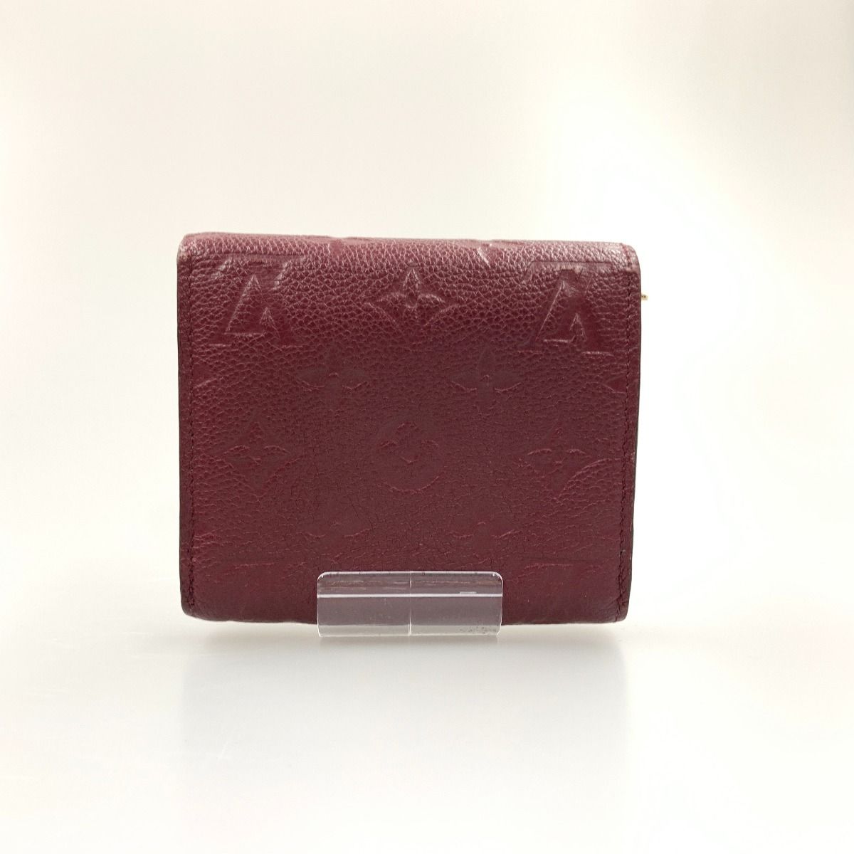 Louis Vuitton Empreinte Portefeuille Marine Trifold Wallet Wine Red