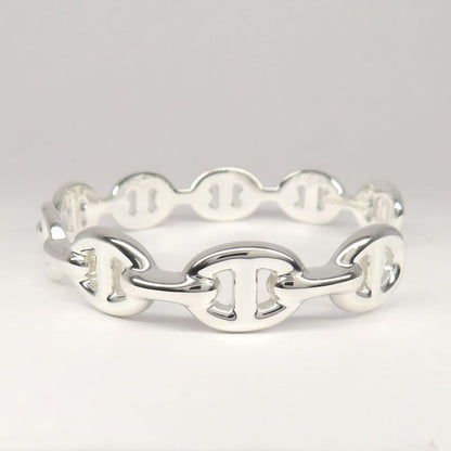 Hermes Bracelet Chaine D'ancre Anchene Bangle ST Size Ag925 Jewelry -
