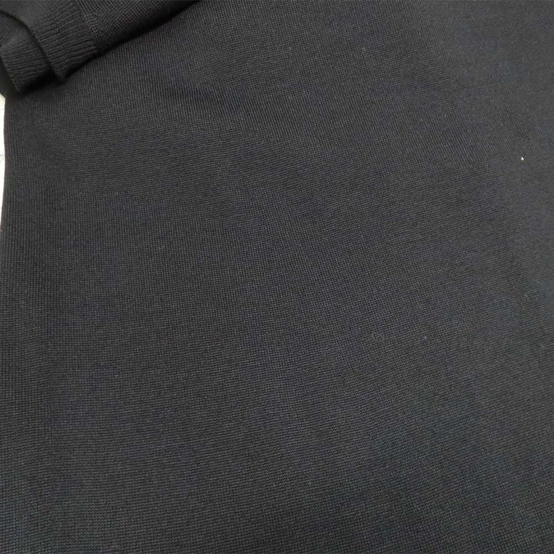 Louis Vuitton No Sleeve Knit Dress Wool L Black Bijoux Decoration Knee
