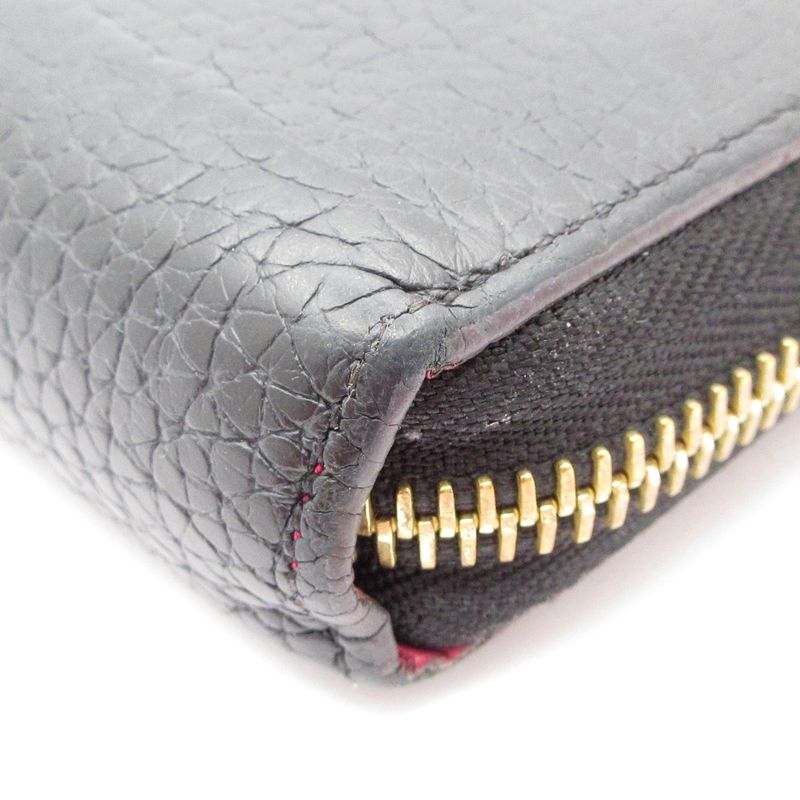 Louis Vuitton Cuir Taurillon Portefeuille Comete M63102 Noir Black Leather