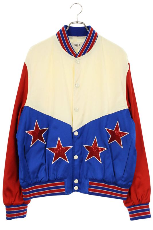 Celine 23SS 2v35n851c Embroidered American Teddy Blouson Men's 50