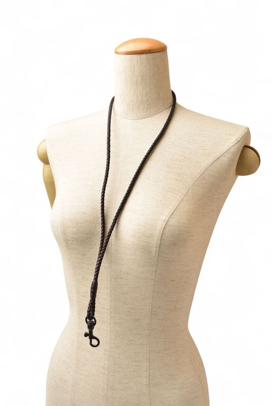 Bottega Veneta Neck Strap Bottega Veneta Intrecciato Dark Brown Never Used