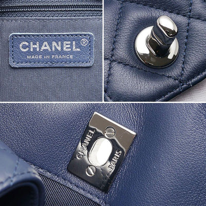 Chanel Matelasse Chain Tote Bag A91046 In Navy Blue