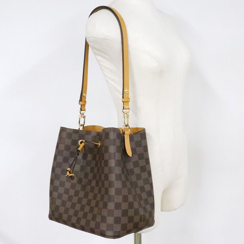 Louis Vuitton Neonoe N40213 Damier Canvas Brown Ah1220 Ladies Shoulder Bag