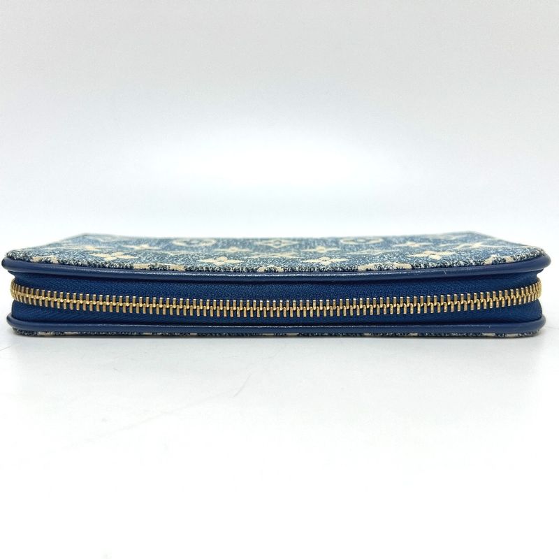 Louis Vuitton Long Wallet Monogram Jacquard Denim Zippy Wallet M81226 Denim Blue