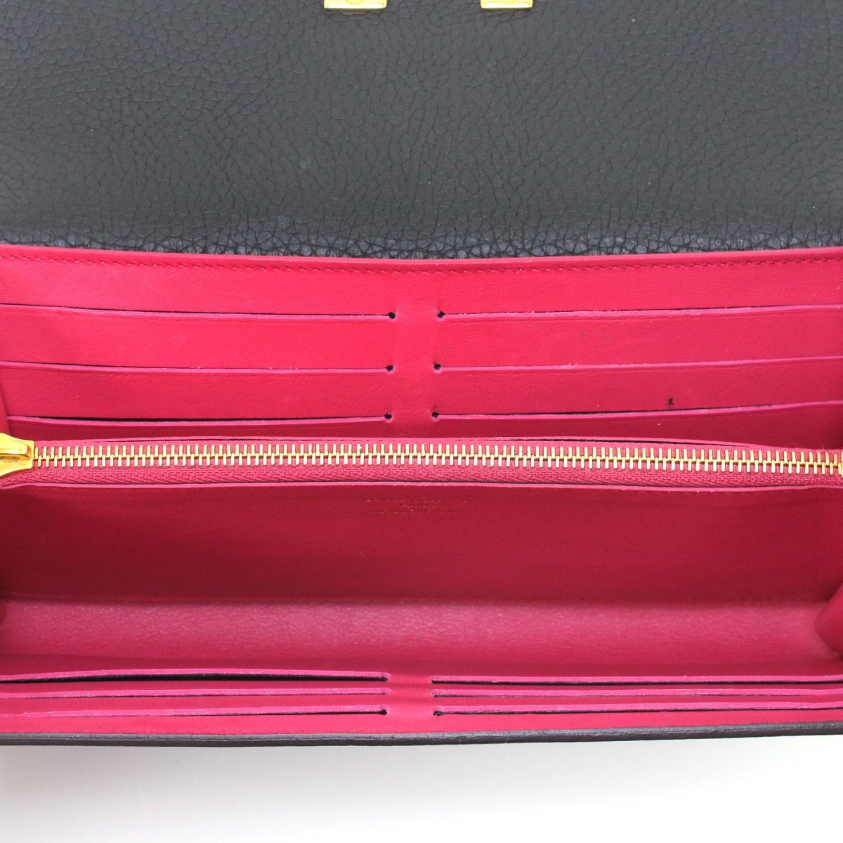 Louis Vuitton Taurillon Portefeuille Capucines Long Wallet M61248 Black