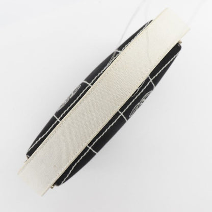 Chanel Chocobar Canvas Black Ladies Shoulder Bag