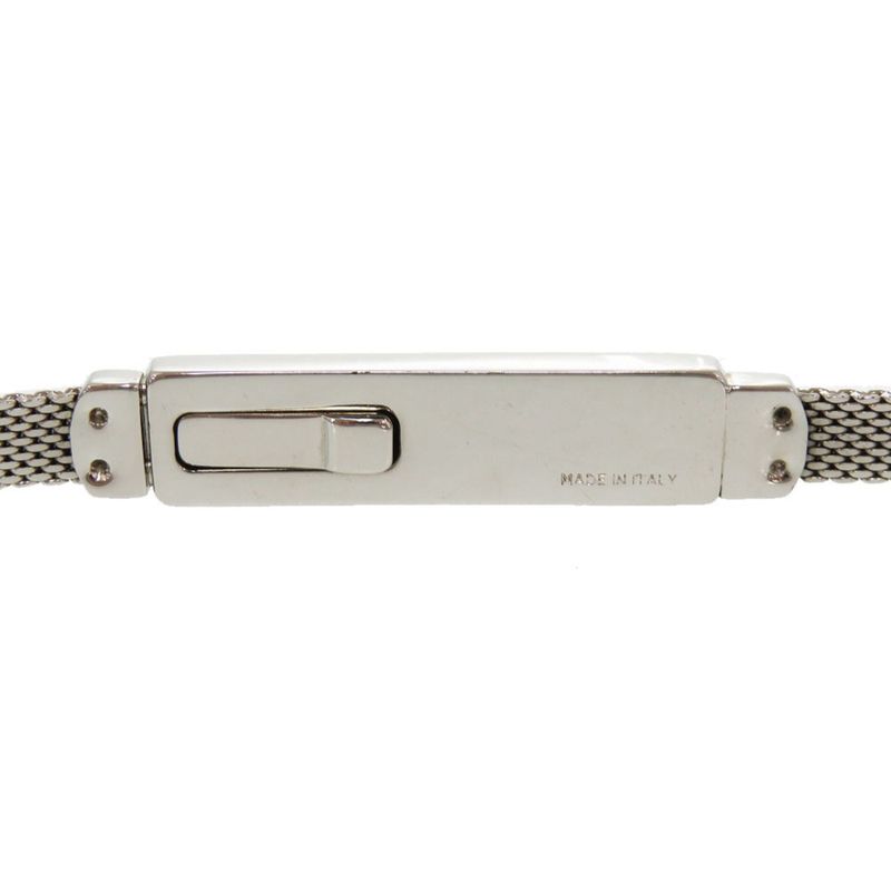 Gucci Plate Belt Metal Silver 0218 Gucci Ladies