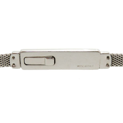 Gucci Plate Belt Metal Silver 0218 Gucci Ladies