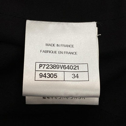 Chanel Jacket Size 34 Women's P72389 Black Long Sleeves Spring/fall/2022 Cotton