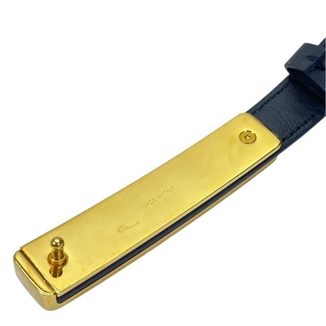 Christian DIOR I Love Paris Belt Slim Small Heart Pattern Logo Total Leather
