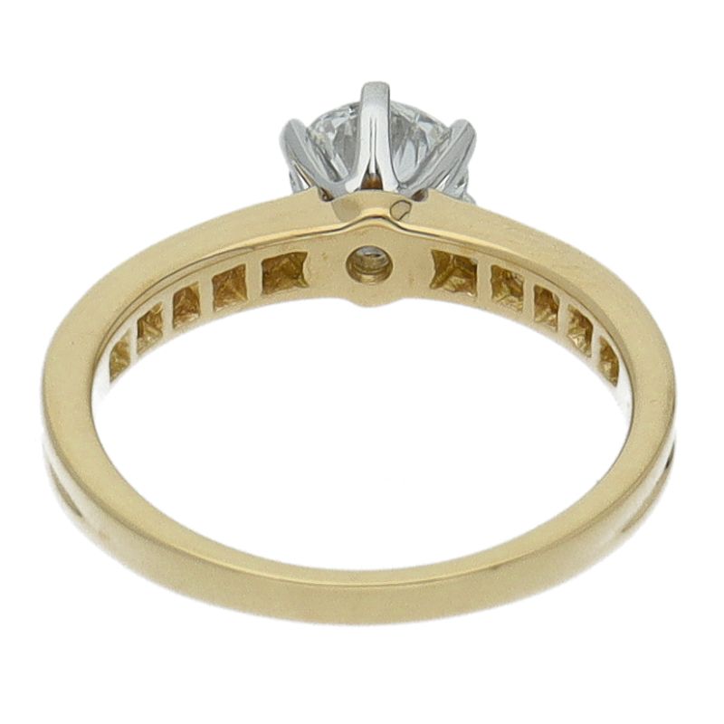 Tiffany & Co Solitaire Diamond Ring D:0.62ct(#10) 18k Yellow Gold Ladies
