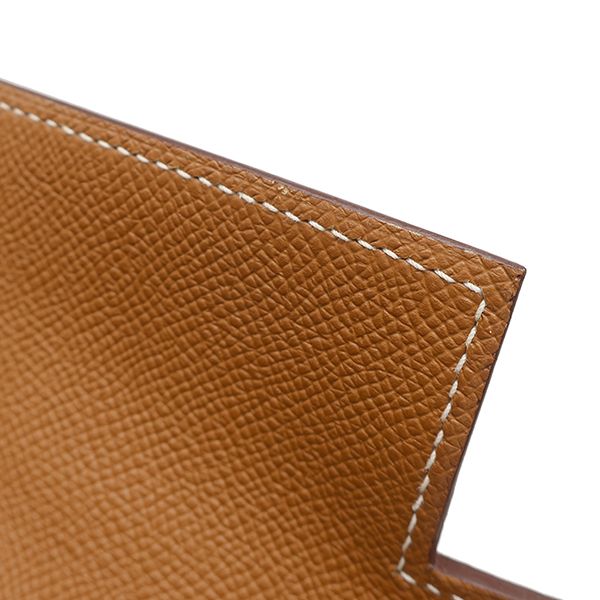 Hermes 2-Way Bag Kelly 28 Outer Stitch Vaux Epson Gold Silver Hardware Brown