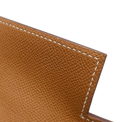 Hermes 2-Way Bag Kelly 28 Outer Stitch Vaux Epson Gold Silver Hardware Brown