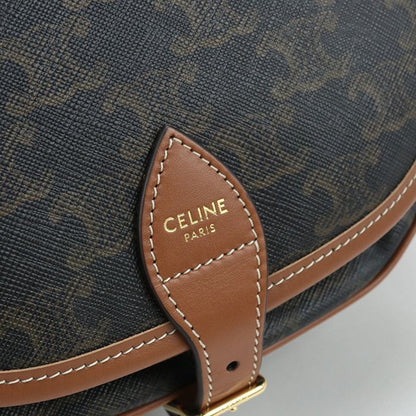 Celine Medium Folco Bag Triomphe Canvas 19150 2BZJ 04LU Crossbody Shoulder Bag