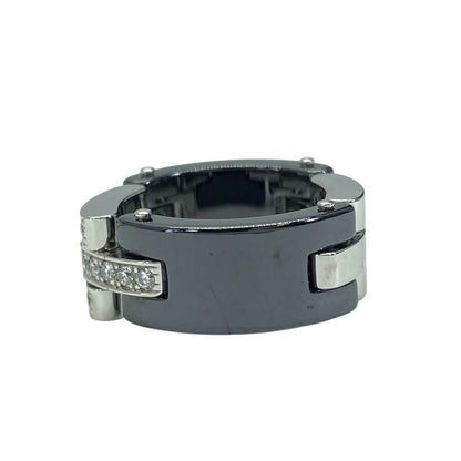 Cartier Maillon Panthère Ring A Jewelry 18K White Gold Diamonds 20 Diamonds