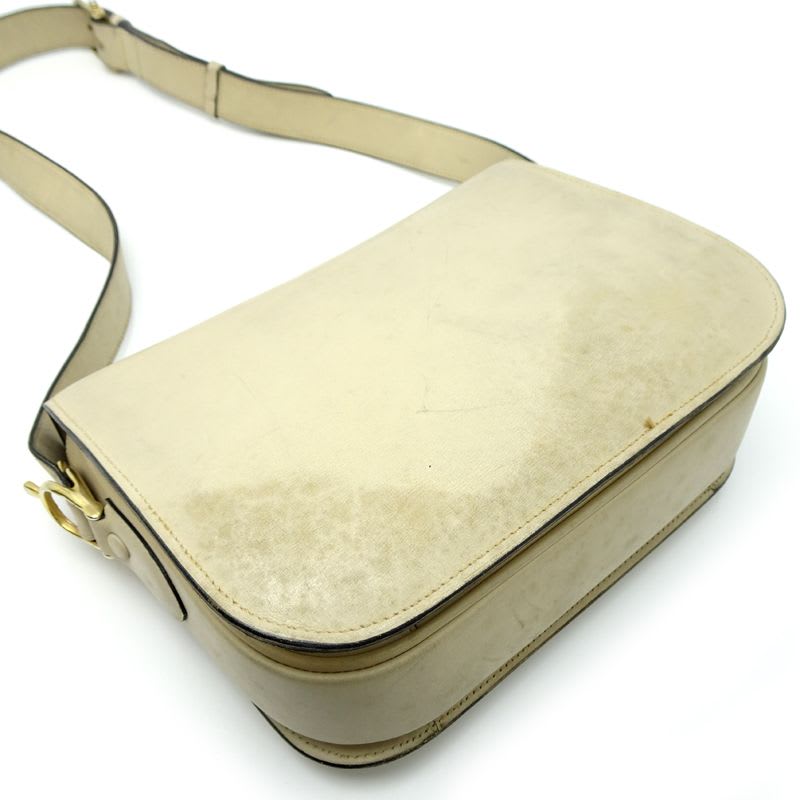 Celine Shoulder Horse Carriage Ivory Bag