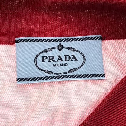 Prada 20ss Short Sleeve Knit Polo Shirt P24u0v 1v9l Pink 42