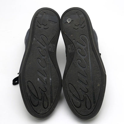 Gucci High Cut Sneakers 426186 Size 37 GG Canvas Black