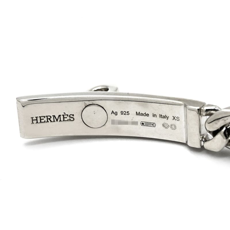 Hermes Bracelet Kelly Grumet TPM Silver 925 Silver XS Ag925 Chain H120439b [box