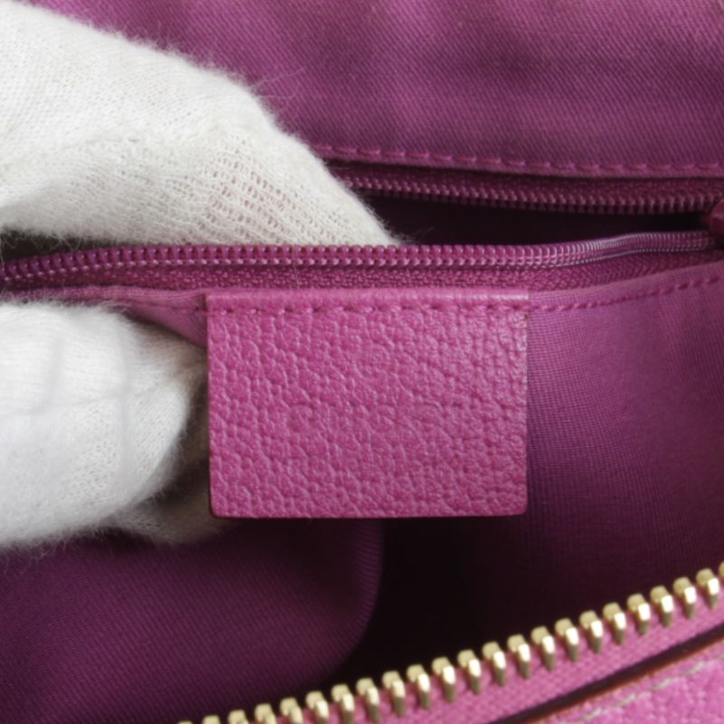 Gucci 141471 2122 Handbag Leather Pink